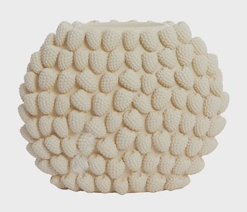 Light & Living Vaas 'Raspberry' 35cm, kleur Crème