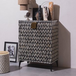 WOOOD Opbergkast 'Menne' Mangohout, 108 x 81cm