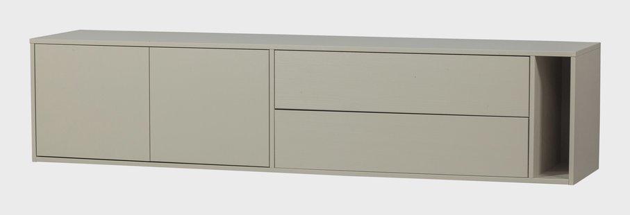 vtwonen TV-meubel 'Settle Down' Grenenhout, 200cm, kleur Dust