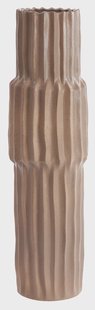 Light & Living Vaas 'Longa' Keramiek, kleur Grijsbruin