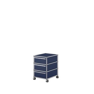USM Haller Rolcontainer - 3 Lades - 34 staalblauw