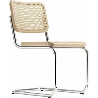 Thonet S 32 V Stoel - Beuken licht gebeitst (TP 107) - kunststofglijder zwart met vilt