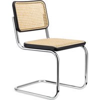 Thonet S 32 V Stoel - zonder glijders - Beuken zwart (TP 29) gebeitst