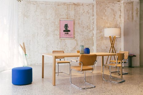 Thonet S 32 V Stoel - zonder glijders - Blank gelakt beukenhout