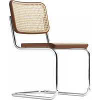 Thonet S 32 V Stoel - Beuken notenhout (TP 24) gebeitst - zonder glijders
