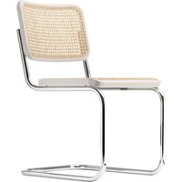 Thonet S 32 V Stoel - Beuken wit (TP 200) gelakt  - zonder glijders