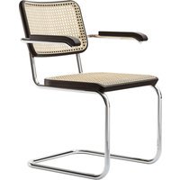 Thonet S 64 V Stoel - Beuken donkerbruin gebeitst (TP 89) - zonder glijders