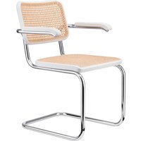 Thonet S 64 V Stoel - Beuken wit (TP 200) gelakt  - zonder glijders