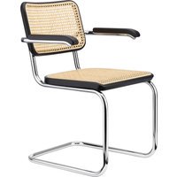 Thonet S 64 V Stoel - zonder glijders - Beuken zwart (TP 29) gebeitst