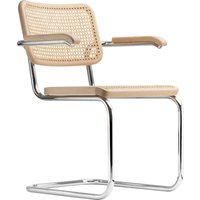Thonet S 64 V Stoel - zonder glijders - Blank gelakt beukenhout