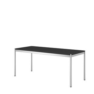 USM Haller Haller Tafel 175 x 75 cm - Linoleum, zwart