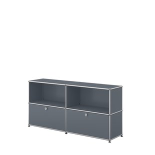 USM Haller Sideboard M - 2 kleppen - 32 middengrijs