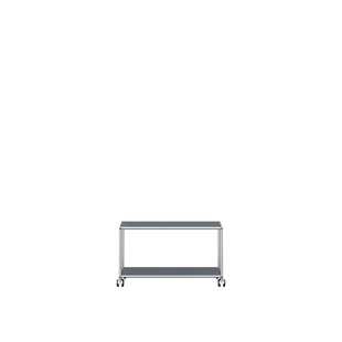 USM Haller TV / HiFi Rolwagen - 32 middengrijs - Harde wieltjes voor tapijt