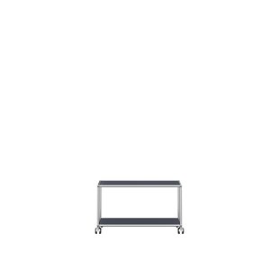 USM Haller TV / HiFi Rolwagen - 33 antracietgrijs - Harde wieltjes voor tapijt