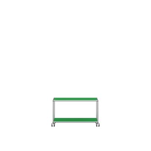 USM Haller TV / HiFi Rolwagen - 28 groen - Zachte wieltjes voor harde bodem