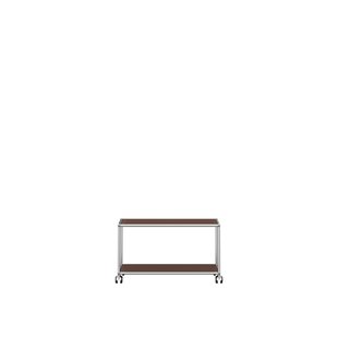 USM Haller TV / HiFi Rolwagen - 22 bruin - Zachte wieltjes voor harde bodem