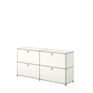 USM Haller Sideboard M -  2 kleppen en lades - 24 zuiverwit