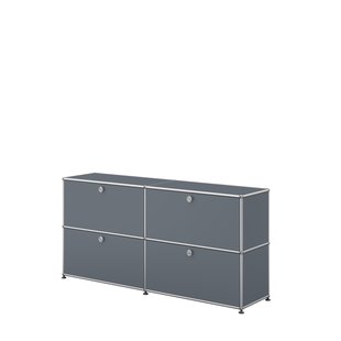 USM Haller Sideboard M -  2 kleppen en lades - 32 middengrijs