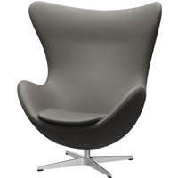 Fritz Hansen Het ei - leer Essential lava - aluminium