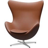 Fritz Hansen Het ei - leer Essential walnoten - aluminium