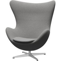 Fritz Hansen Het ei - ReWool 108 wol wit/natuur - aluminium