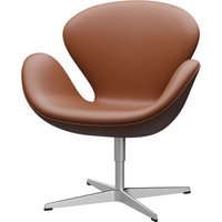 Fritz Hansen Swan Chair - leer Essential walnoten - aluminium