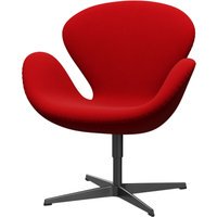 Fritz Hansen Swan Chair - Kvadrat Divina 3_623 - zwart
