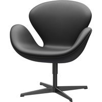 Fritz Hansen Swan Chair - leer Essential zwart - zwart