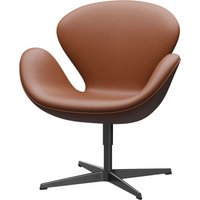 Fritz Hansen Swan Chair - leer Essential walnoten - zwart