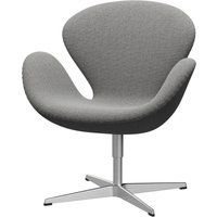 Fritz Hansen Swan Chair - ReWool 108 wol wit/natuur - aluminium