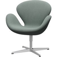 Fritz Hansen Swan Chair - ReWool 868 lichtAquamarijn/natuur - aluminium