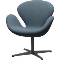 Fritz Hansen Swan Chair - ReWool 768 naturel/lichtblauw - zwart