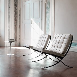 Knoll International Mies van der Rohe Barcelona Fauteuil - Relax - Volo Toast - bruin