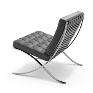Knoll International Mies van der Rohe Barcelona Fauteuil - Standaard - Volo Cadet - donkergrijs