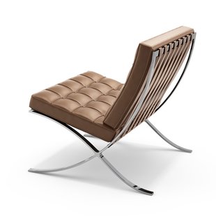 Knoll International Mies van der Rohe Barcelona Fauteuil - Standaard - Volo Tan - bruin