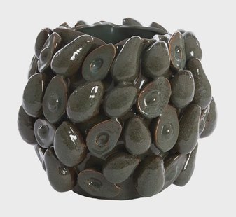 Light & Living Vaas 'Avocado' Keramiek, kleur Bruin