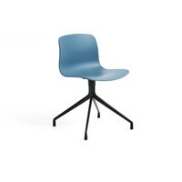 HAY About a Chair AAC 10 - azure blue 2.0 - zwart - Standaard glijders kunststof