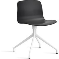 HAY About a Chair AAC 10 - black 2.0 - wit - Standaard glijders kunststof