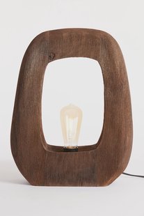 Light & Living Tafellamp 'Kelafo' Mangohout, 40cm, kleur Bruin