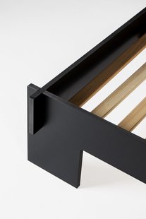 Moormann Siebenschläfer bed - wit - zwart tweekleurig - 160 x 200 cm