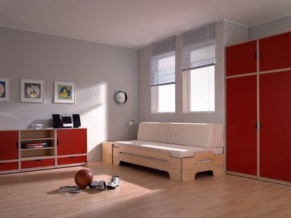 Müller Möbelwerkstätten Stapelbed Klassiek - Beuken natuur, gelakt - 90 x 200 cm