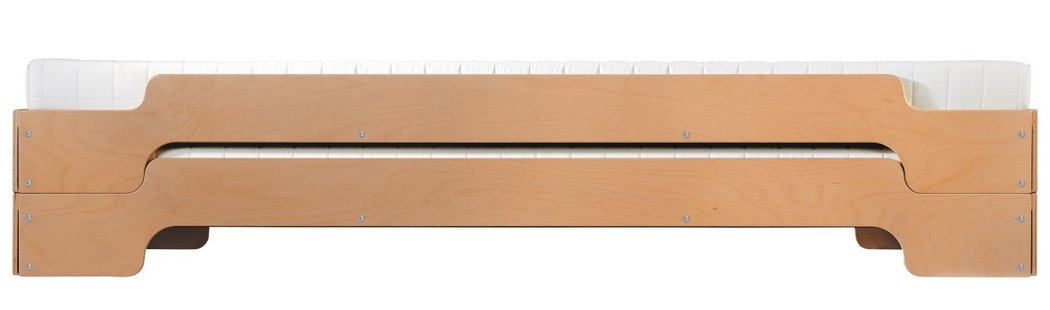 Müller Möbelwerkstätten Stapelbed Klassiek - Beuken natuur, gelakt - 100 x 200 cm