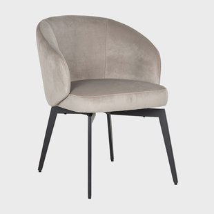 Richmond Eetkamerstoel 'Amphara' Velvet, kleur Khaki