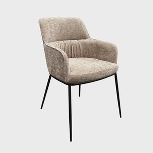 Richmond Eetkamerstoel 'Bella' Chenille, kleur Desert