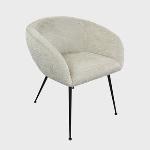 Richmond Eetkamerstoel 'Ruby' Chenille, kleur Crème