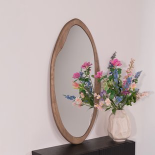 By-Boo Organische Spiegel 'Laban' Hout, 100 x 50cm