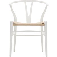 Carl Hansen & Søn CH24 Y Wishbone stoel beuken - Vlecht natuur - gelakt wit