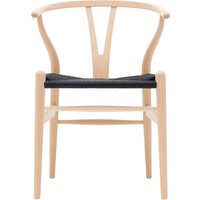 Carl Hansen & Søn CH24 Y Wishbone stoel beuken - beuken gezeept - Vlecht zwart