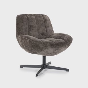 By-Boo Draaifauteuil 'Derby' Chenille, kleur Bruin