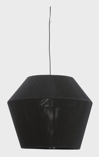 Light & Living Hanglamp 'Agaro' Katoen, 71cm, kleur Zwart